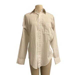Arrow Trump Mens Classic White Button-Down Shirt 15 32/33 Long Sleeve Poly/Cotto
